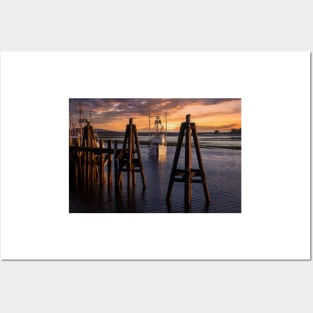 Twilight Fishing Boat Bodega Bay Posters and Art